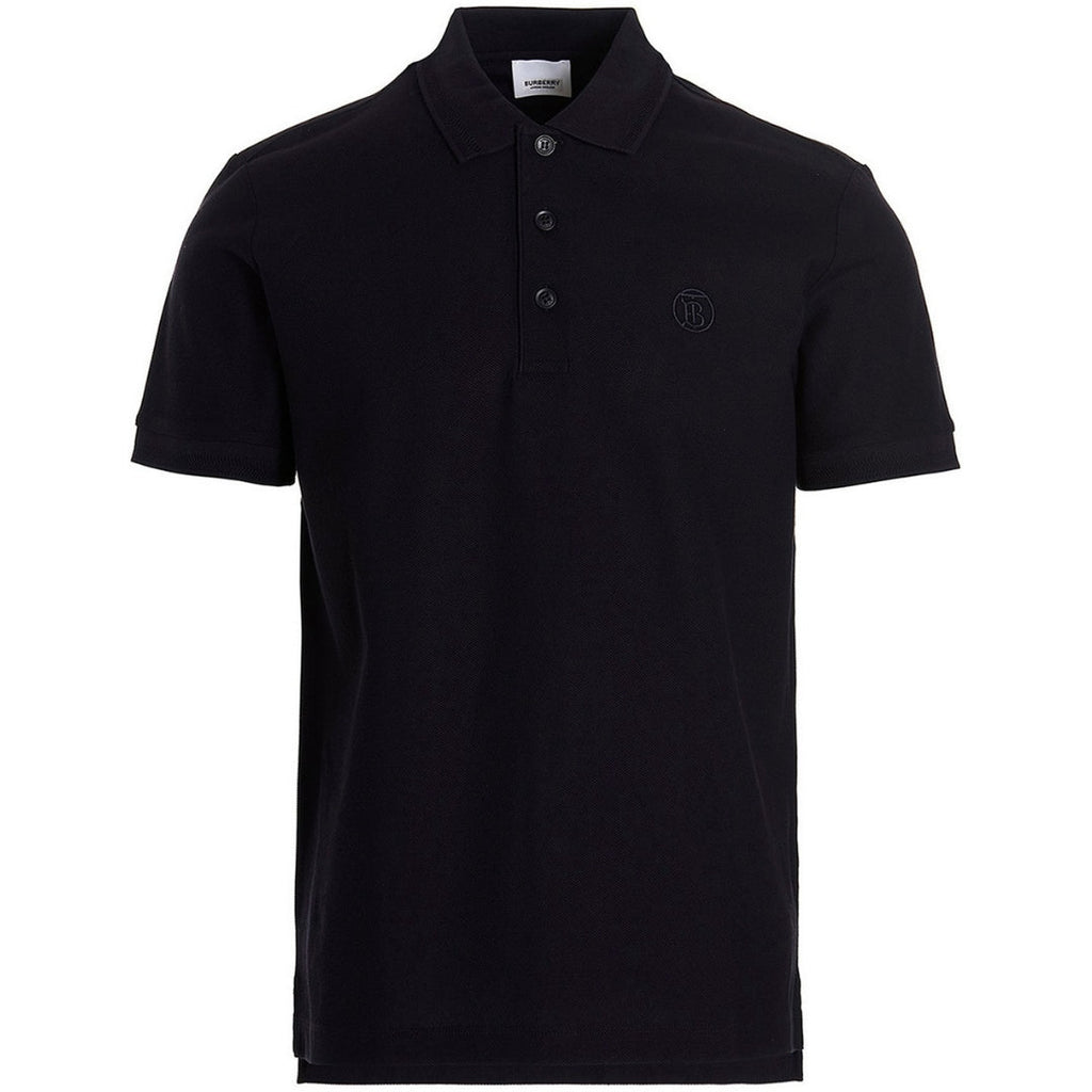 Burberry Branded Circle Logo Coal Blue Polo Shirt - Style Centre Wholesale