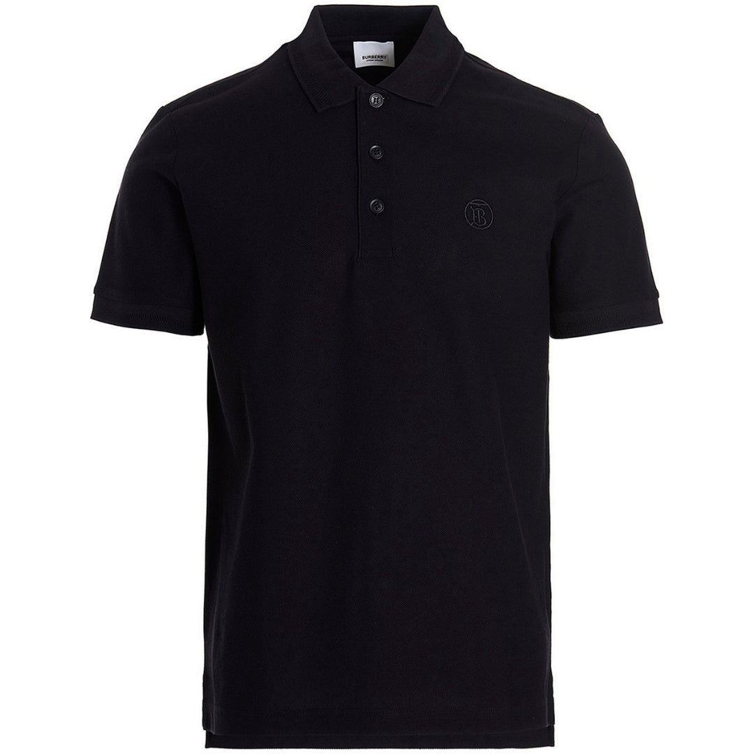 Burberry Branded Circle Logo Coal Blue Polo Shirt - Style Centre Wholesale