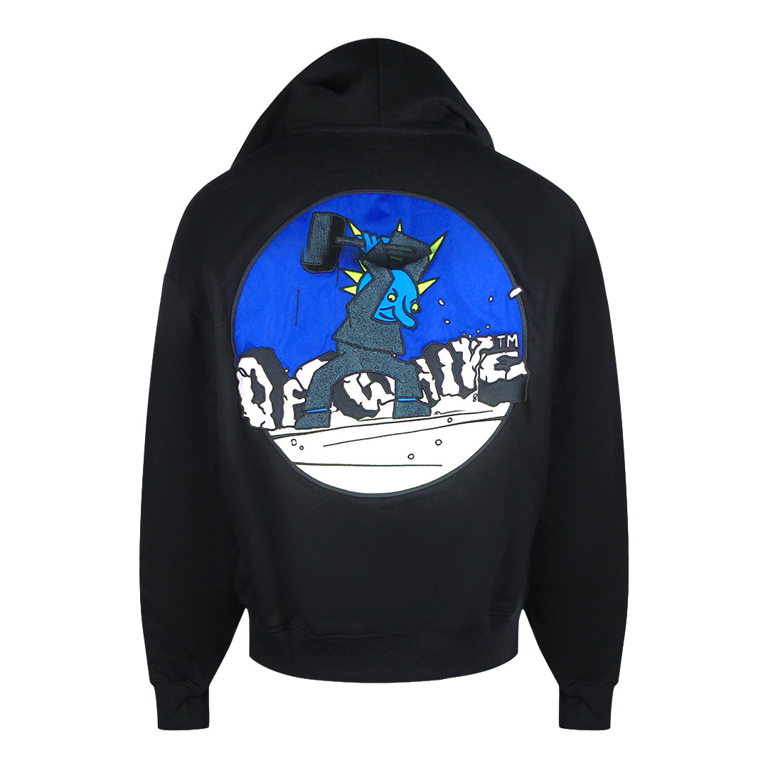 Off White  Black Hoodie