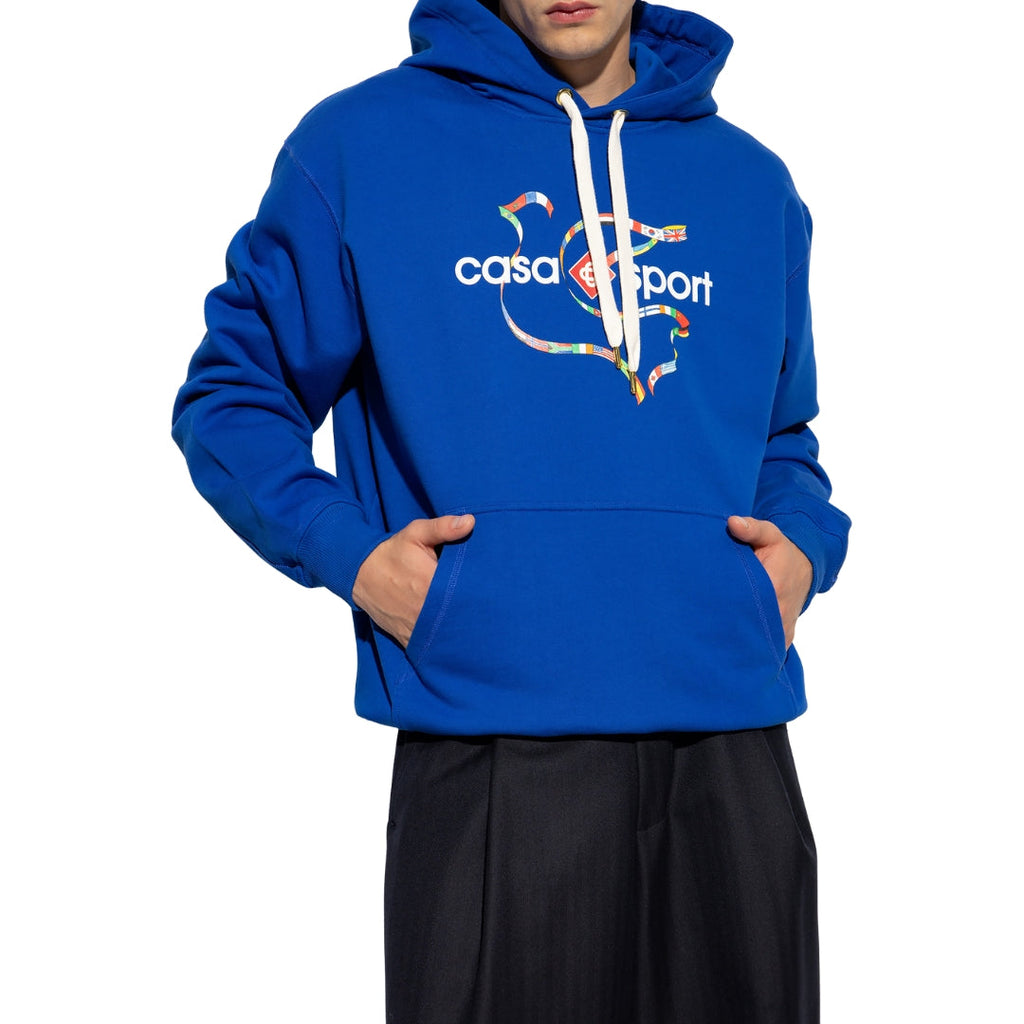 Casablanca Mf23 Jtp 093 06 Blue Hoodie Mens