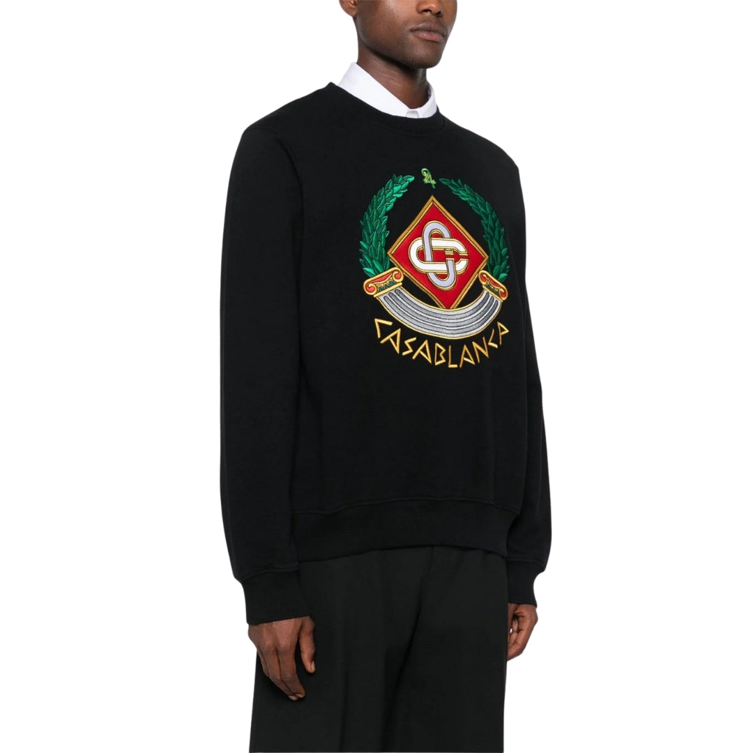 Casablanca Mf24 Jtp 001 03 Black Jumper Mens