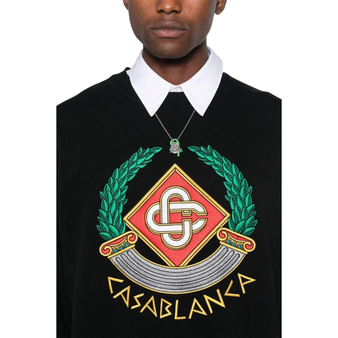 Casablanca Mf24 Jtp 001 03 Black Jumper Mens