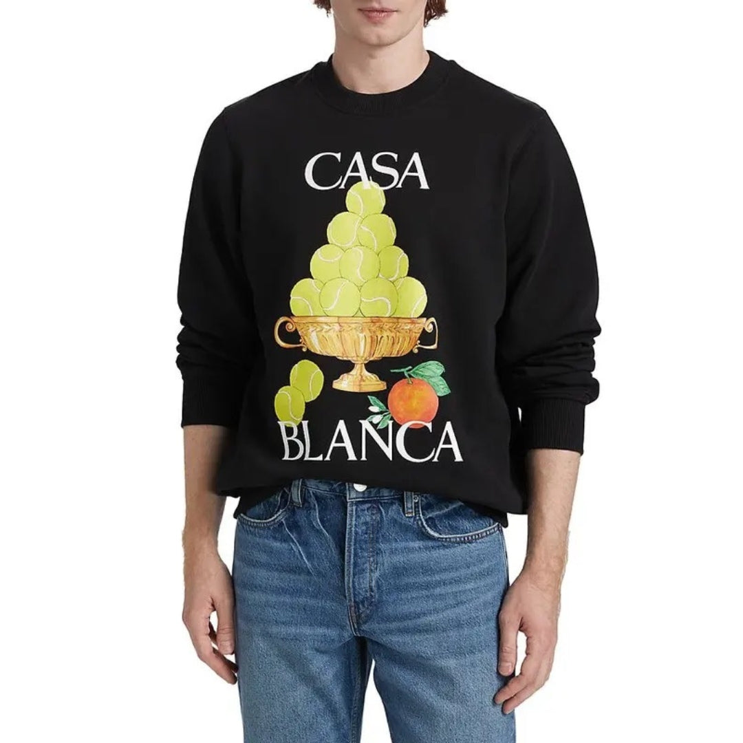 Casablanca Mf24 Jtp 001 08 Ex Saks Black Jumper Mens