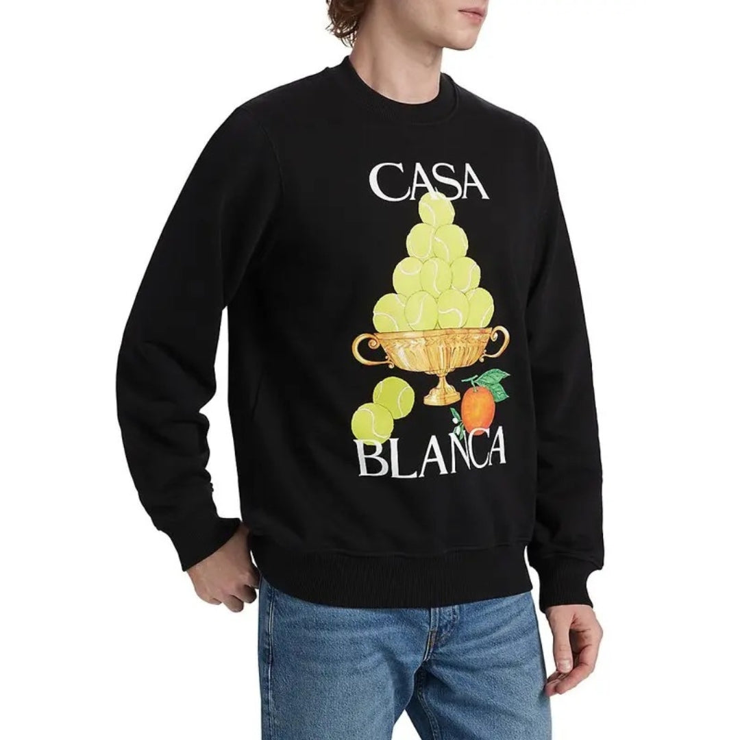 Casablanca Mf24 Jtp 001 08 Ex Saks Black Jumper Mens