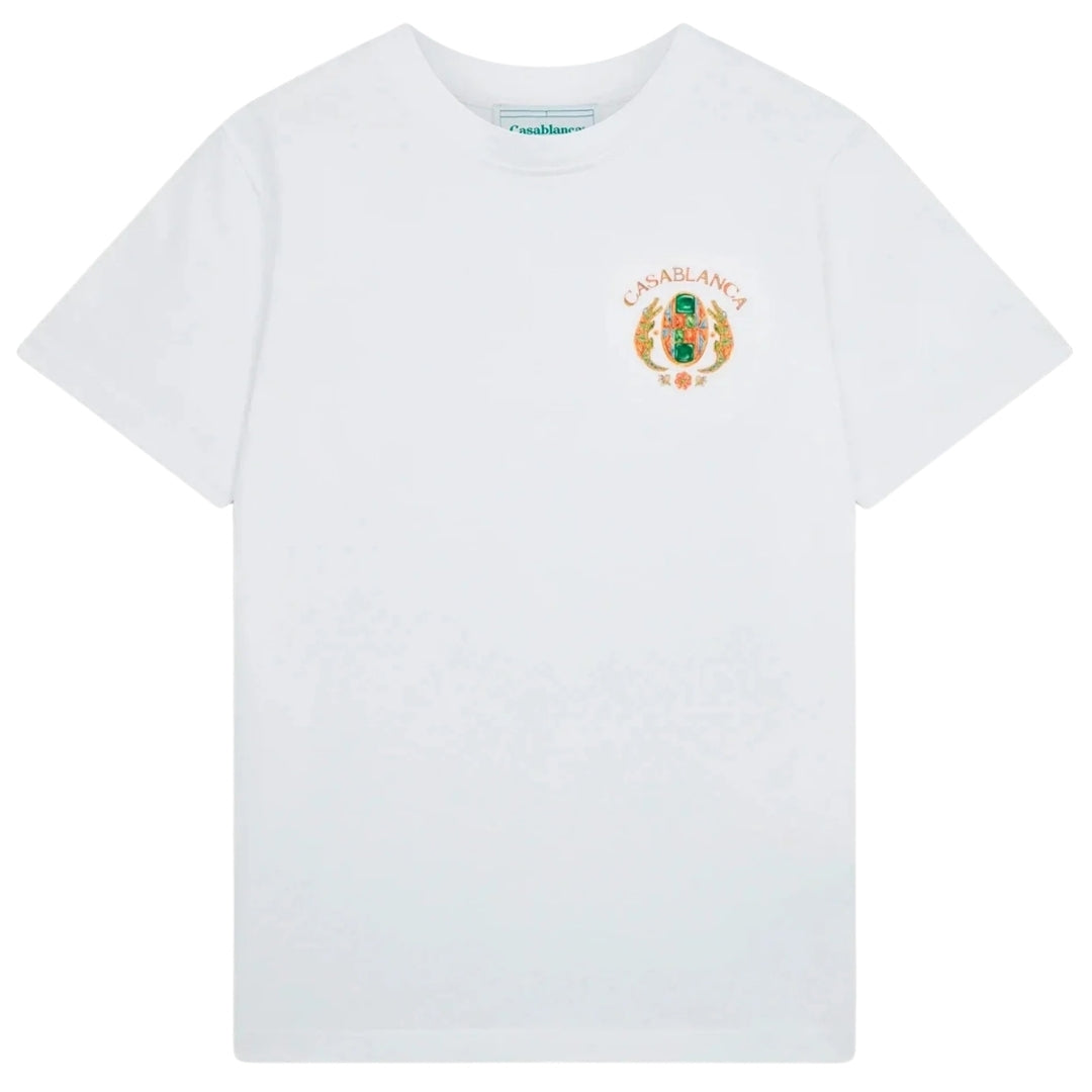Casablanca Printed  T-Shirt Joyaux Dafrique Tennis Club White Ms24 Jts 001 13 001 White  T-Shirts Mens