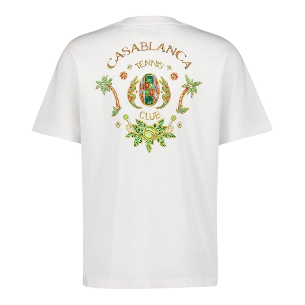 Casablanca Printed  T-Shirt Joyaux Dafrique Tennis Club White Ms24 Jts 001 13 001 White  T-Shirts Mens