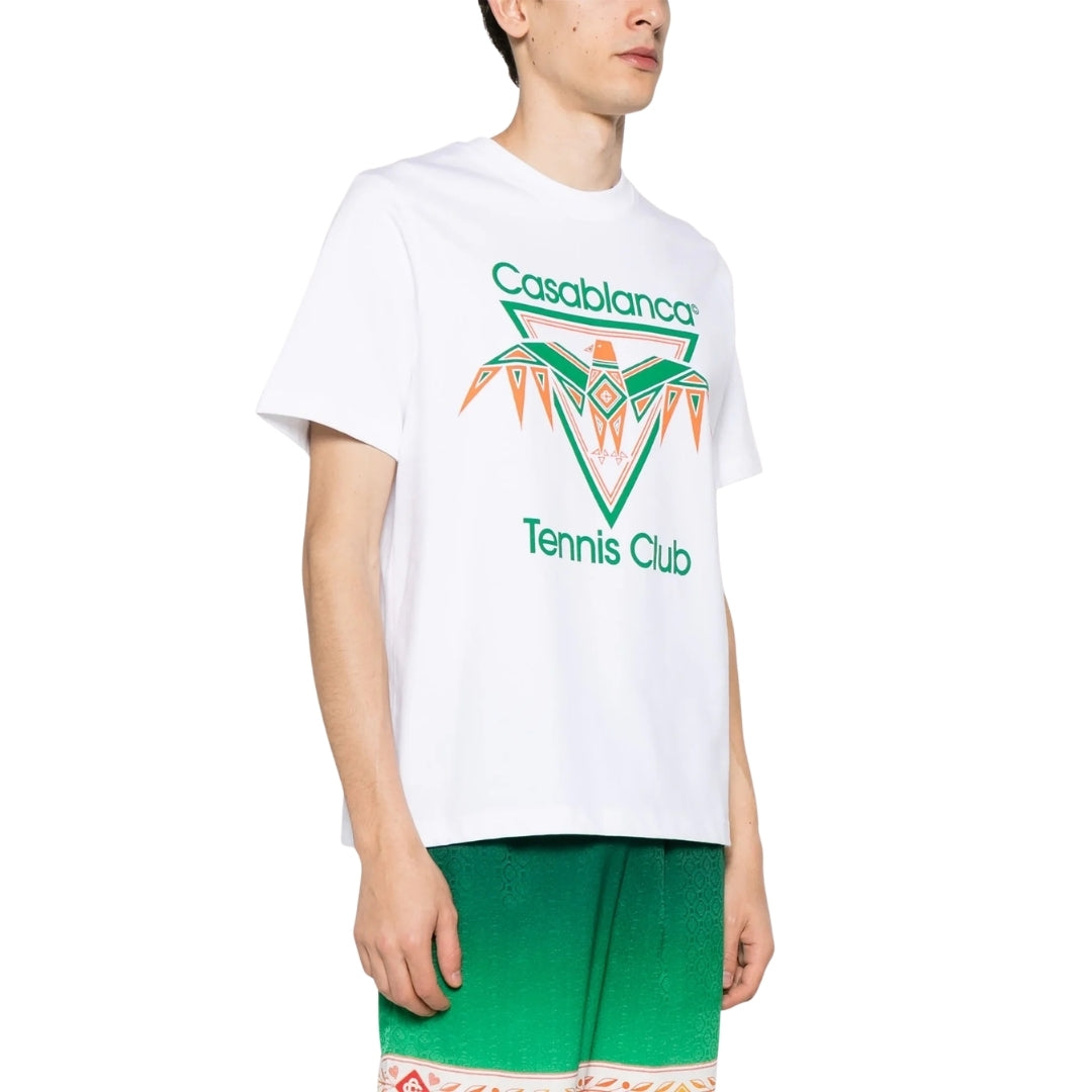Casablanca Printed  T-Shirt Playful Eagle White Ms24 Jts 001 20 001 White  T-Shirts Mens