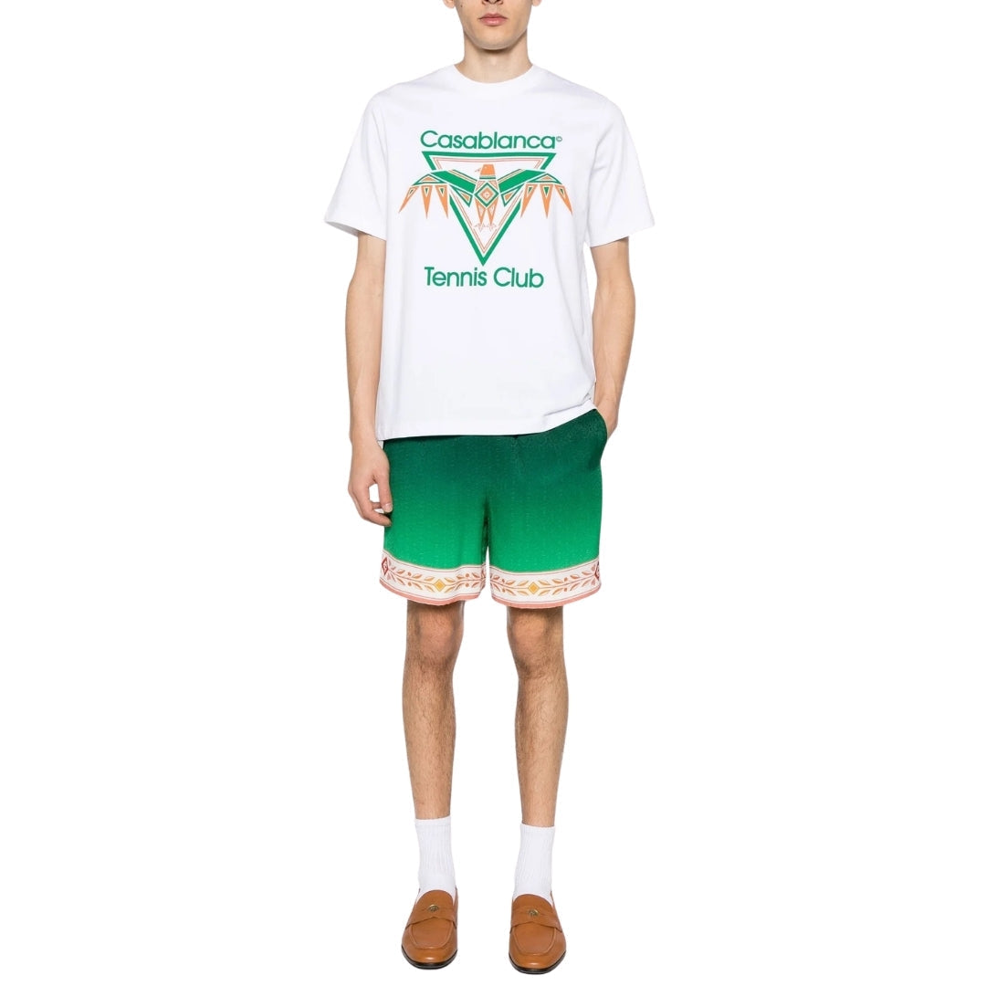 Casablanca Printed  T-Shirt Playful Eagle White Ms24 Jts 001 20 001 White  T-Shirts Mens
