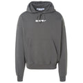 Off-White Teddy Arrow Skate Fit Steel Grey Hoodie L