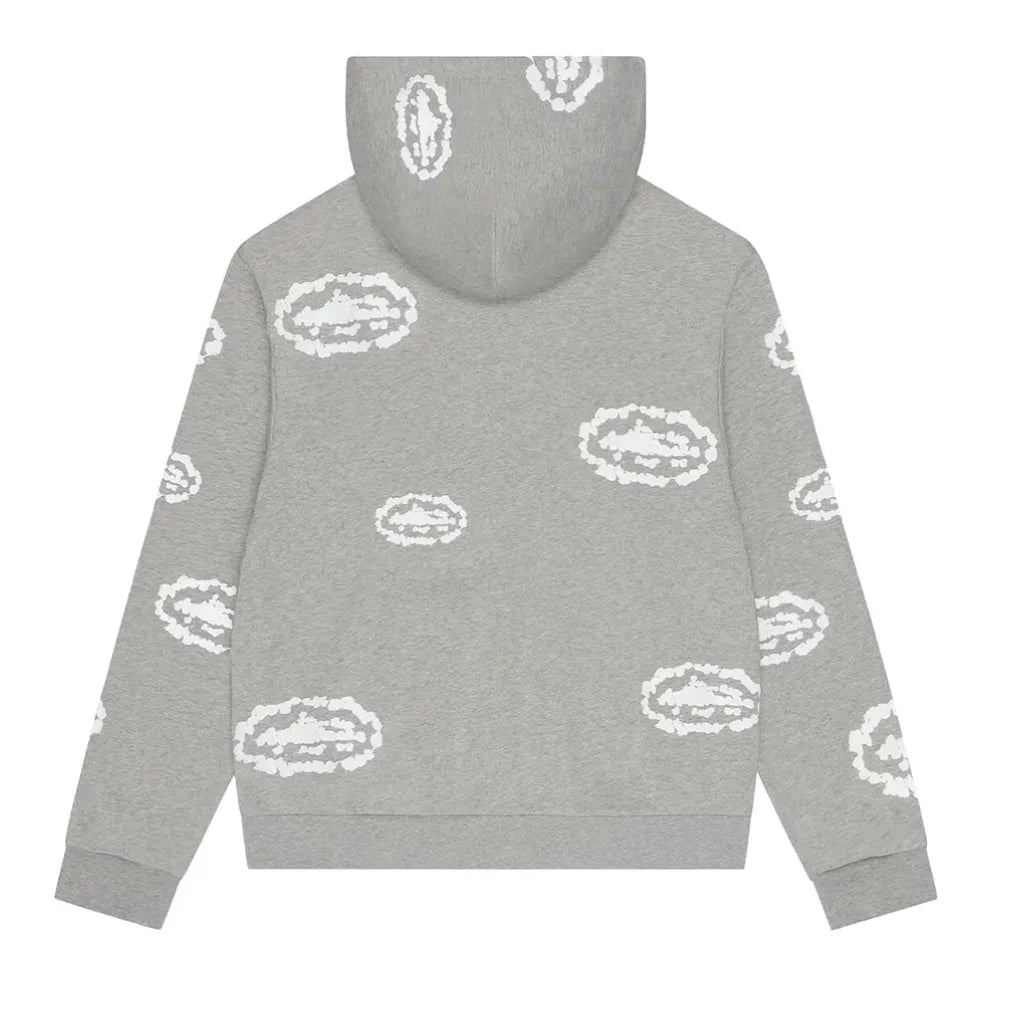 Denim Tears Cotton Wreath x Cortiez Zip Hoodie Grey