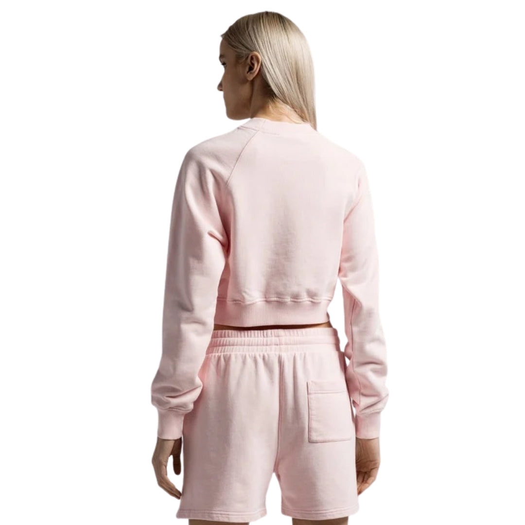 Casablanca Printed Cropped Sweatshirt Equipement Sportif Pink