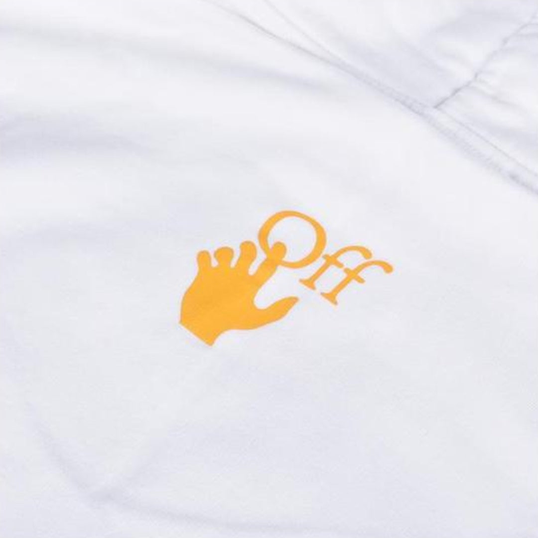 Off White Carav Painting Over White Hoodie - Style Centre Wholesale